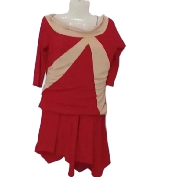 💙🏍skirt set with color block top🎉 - Picture 2 of 11